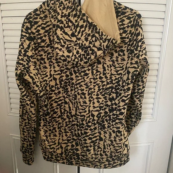 Puma Tan and Black Sweater with Bold Animal Print - Picture 2 of 3